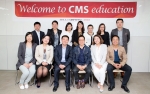 중국의 영어교육 그룹 百特英语 관계자들이 4월 7일 CMS 압구정본원을 방문했다. (앞줄 오른쪽에서 세 번째가 CMS 이충국 대표, 뒷줄 맨 오른쪽이 한태훈 CMS영재교육연구소장)