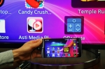 슬림포트 플러그앤플레이를 이용한 LG G3, 어플리케이션을 대형 화면과 스피커, 키보드로 확장