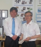 특허 발명자 추영열 교수(오른쪽) 기술이전중개 담당 김영부 교수(왼쪽)