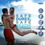 듀렉스가 안전한 해변 만들기 캠페인인 Safe Durex, Safe Beach를 진행한다.
