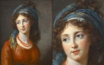 비제-르브룅(Marie Louise Elisabeth Vigee-Lebrun)의 아글라에 드 폴리냑(Portrait d&#039;Aglaé de Gramont, née de