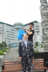 설동근 총장이 얼음물 샤워에 참여했다.