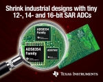 TI는 시스템 설계자가 산업용 모니터링 및 제어 애플리케이션의 크기를 줄일 수 있도록 하는 SAR아날로그 디지털 컨버터(ADC)를 출시했다.