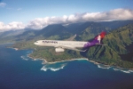 하와이안항공이 도전! 베스트 여행 일정 만들기 콘테스트의 대상 및 우수상의 주인공을 발표하고 해당상품의 판매를 시작했다. 사진은 A330-200 항공기