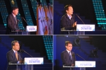 (위부터 시계방향) 한국산업인력공단 박영범 이사장, 남경필 경기도지사, 고영선 고용노동부 차관, 이재정 경기도교육감