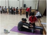 체력측정 및 코칭 강의 모습