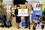 글로벌 유아용품 전문기업 YKBnC(대표 윤강림)는 미혼모 보호시설인 구세군 두리홈(원장 추남숙)에 육아용품을 전달하는 기증식을 가졌다.