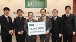 한상길 GB하나테코(주) 대표가 동물생명과학대학 지정 장학금으로 건국대에 1,000만원을 기부했다.