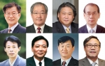 윗줄 왼쪽부터 임동석, 곽철영, 신중린, 김상환 교수, 아랫줄 왼쪽부터 박인갑, 김상규, 김수욱, 엄기일 교수