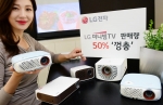 캠핑족과 1인가구를 겨냥한 ‘LG 미니빔 TV’의 국내 월 판매량이 전년 동기 대비 50%이상 증가하며 돌풍을 일으키고 있다. ‘LG 미니빔 TV’는 지난 4월에만 약 5,000대