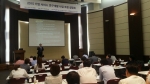(사)한국기술개발협회 협회장님이 6월 30일 KOTRA에서 2015 기업서비스연구개발사업 코칭 설명회를 하는 모습