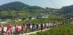 건국대 학생들이 이순신 장군의 발자취를 따라 국토순례를 실시했다