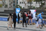 NGO 통일 좋아요가 23일 이문동 한국외국어대학교에서 통일 좋아요 캠페인을 실시하였다
