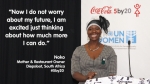 남아프리카 디에프슬룻(Diepsloot)에서 다섯 자녀를 돌보며 식당을 운영하는 노코(Noko)는 코카콜라의 5by20 프로젝트와 유엔여성기구가 제공한 워크숍에서 부기와 마케팅, 