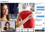 스핀쉘의 영상 채팅을 이용한 Web 기반의 대면 웹 접객(Online Face to face engagement) 서비스 ‘LiveCall(라이브콜)' 화면