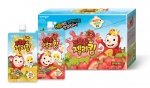 웅진식품이 몽글몽글 맛있는 워터젤리 타입의 어린이 영양간식 코코몽 젤리킹 망고, 딸기2종을 출시한다