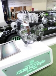 쌍용자동차가 ENVEX 2016에 친환경 가솔린 엔진 기술인 린번 엔진 기술을 선보였다