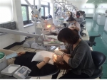 치주관리 프로그램 실습에 참여하고 있는 교육생