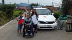 광주광역시교통약자이동지원센터가 중증장애인의 고향 방문 차량을 지원했다