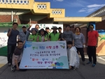 경인사회복무교육센터 재능나눔 봉사단이 평택시 지역주민을 위한 벽화그리기 봉사활동을 실시했다