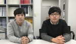 국대 공과대학 사회환경플랜트공학과 3학년 학부생 장원진(사진 오른쪽)씨와 정충길 박사과정생(왼쪽)이 세계 최고수준의 SCI급 국제학술지에 연구 논문을 게재했다