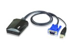 에이텐코리아가 노트북과 같이 휴대용 랩톱을 이용해 콘솔 컴퓨터에 간편하게 연결 가능한 USB 콘솔 어댑터 에이텐CV211 제품 출시를 알렸다