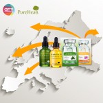 아미코스메틱이 소유한 자연주의 화장품 브랜드 퓨어힐스가 28개 품목에 대한 유럽 인증을 완료하고 유럽 진출에 박차를 가한다