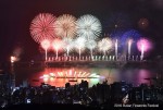 第13回釜山花火祭りが10月28日午後2~9時、釜山の広安里(クァンアルリ)海水浴場を中心に開かれる. 写真は2016釜山花火祭り.