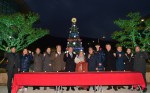 대한체육회가 12월 20일 밤 진천 국가대표선수촌에서 2018 평창동계올림픽대회에 출전하는 대한민국 선수단의 필승을 기원하는 성탄 트리 점등식을 가졌다