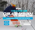지산리조트가 17/18시즌 제10회 지산배 오픈 스키 챔피언십 대회 참가자를 29일까지 모집한다