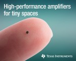 TI가 0.64mm²으로 업계에서 가장 작은 연산 증폭기 및 저전력 비교기 제품을 출시한다