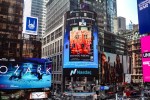 Art by Santiago Ribeiro on Display at Times Square in New York