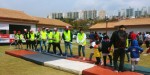 동명대 학생봉사단 42명이 부산국제어린이마라톤 자원봉사에 참여했다