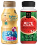 왼쪽부터 유어스 그랜드 리프레시, 유어스 100% 수박주스
