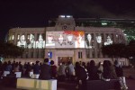 서울광장에서 서울거리예술축제 2018 폐막작인 새로운 메시지가 도착했습니다가 공연되고 있다