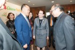 제73차 유엔총회 의장 마리아 페르난다 에스피노사가 차오 카이롱 이사 및 다른 인사들과 유엔에서 열린 중국음식축제에 참석했다