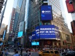 OKEx, 뉴욕 타임스웨어 광고판에 등장: 워렌 버핏이 과연 비트코인에 투자할까?