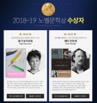 예스24 2018, 2019 노벨문학상 수상자