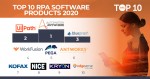 HFS 리서치 2020년 글로벌 10대 RPA 소프트웨어 제품