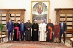 프란치스코 교황과 셰이크 아흐메드 엘 타예브, 알 아자르 대이맘과 함께 한 HCHF 고등위원회 위원들