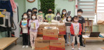 글꽃숲 교육 키트를 전달받은 꿈터 지역아동센터 아이들