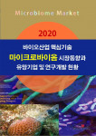 한국산업마케팅연구소 ‘2020 바이오산업 핵심기술 - 마이크로바이옴 시장동향과 유망기업 및 연구개발 현황’ 보고서 표지