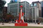 서울광장 동편에 설치된 사랑의온도탑