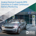ADI가 저전력으로 지속적인 배터리 모니터링을 구현해 BMS 제품군을 확장한다