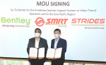 MOU 서명식에 참석한 벤틀리시스템즈의 남아시아 지부 부사장 Kaushik Chakrabort와 Strides Engineering의 대표 Gan Boon Jin