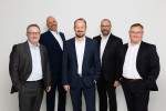 왼쪽부터 신임 CSO 게르하르트 에디, CFO 다니엘 위르겐스, CEO 디르크 하프트, CTO 콘라드 가르하머, COO 토마스 슐츠