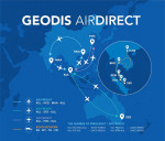 GEODIS의 운항 노선은 쿠알라룸푸르를 홍콩, 첸나이, 시드니, 상하이와 연결하며 주당 320톤의 화물을 추가로 수송할 수 있다