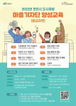 천안시 도시재생 마을기자단 양성교육 중급과정 수강생 모집 포스터