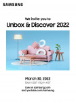 Unbox & Discover 2022 초대장
