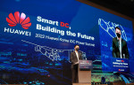 한국화웨이 손루원 CEO가 ‘2022 화웨이코리아 IDC 에너지 서밋’에서 기조연설을 하고 있다